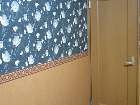 新築クロス貼り